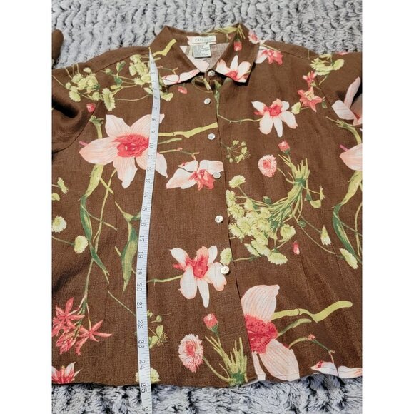 Cali Cali Small linen button down 3/4 sleeves and Pants - Picture 4 of 12